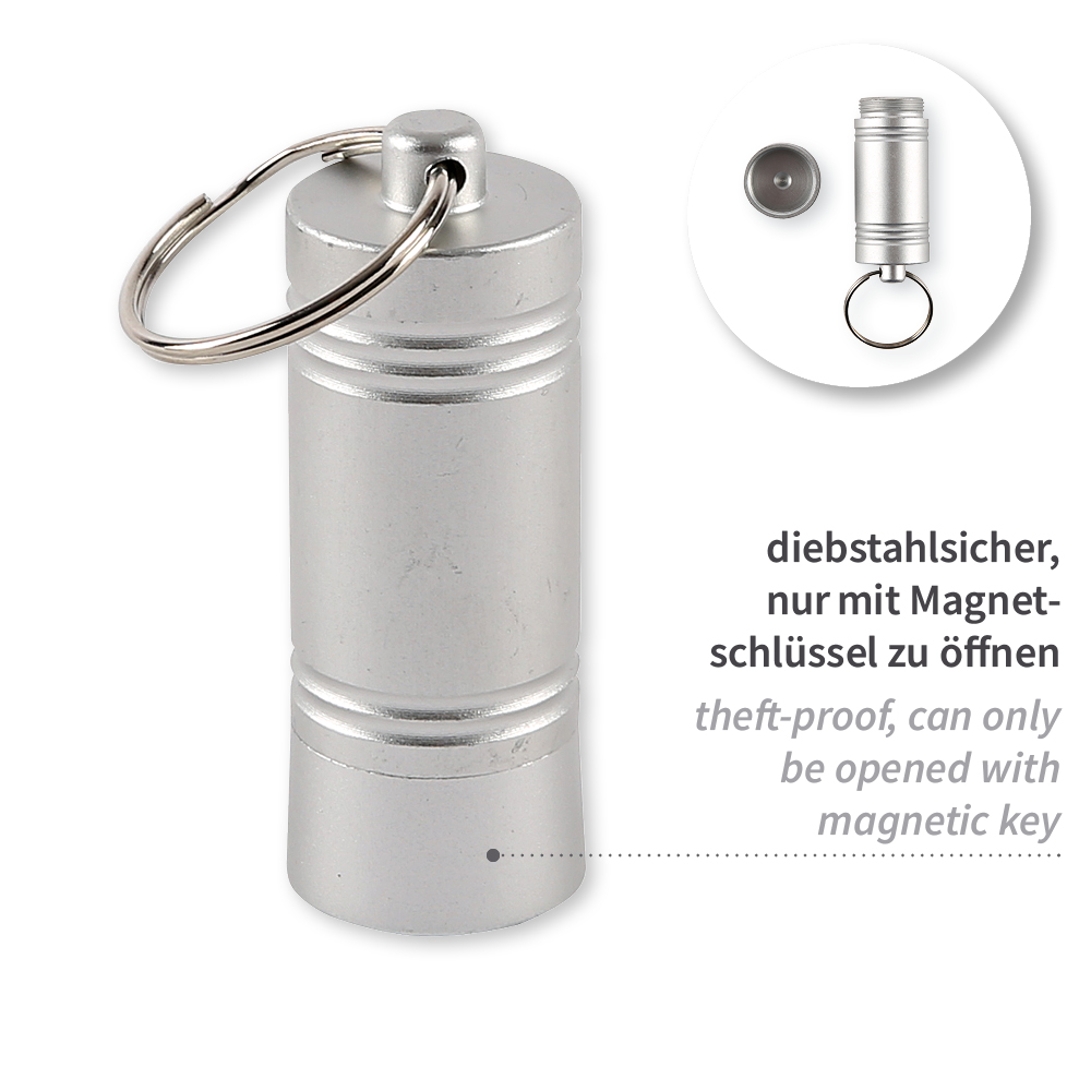 Wandhalterung für Flasche Squeeze | Kunststoff, Magentschlüssel Wandhalterung für Flasche Squeeze, aus Kunststoff, Magnetschlüssel