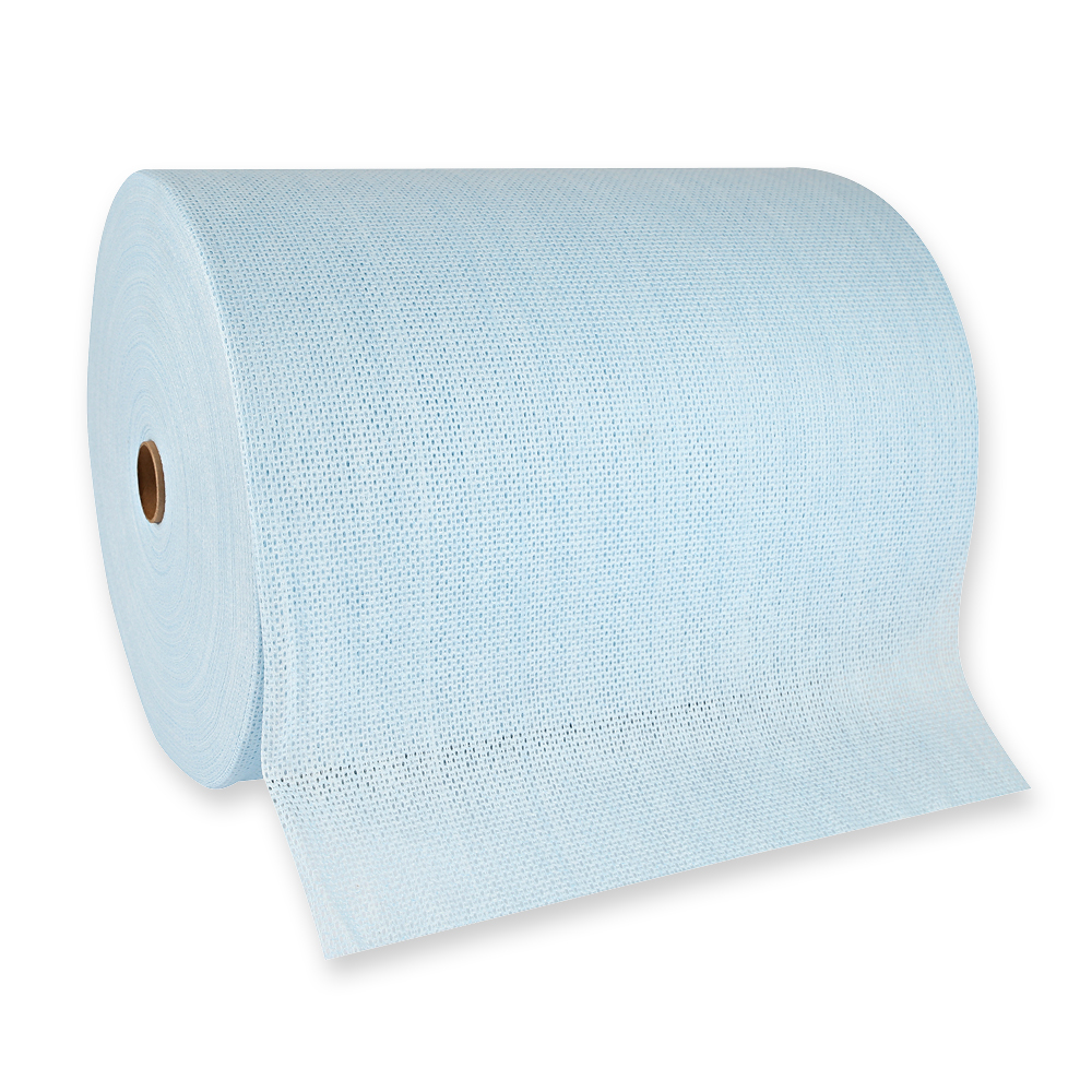 Wiping cloths Hygotex Eco made of viscose and polyester in blue