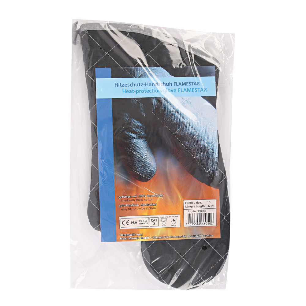 Heat protection gloves Flamestar made of canvas with 32cm in the package