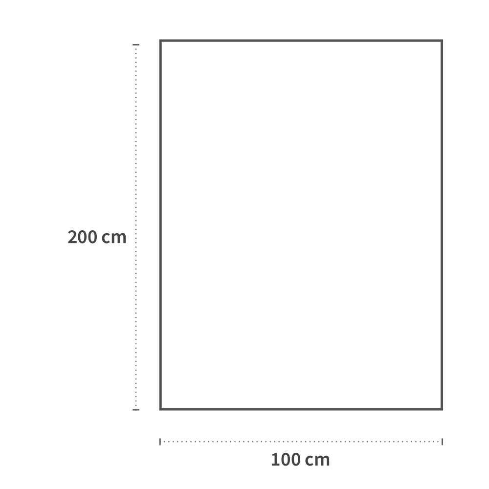 Tragenschutzlaken, 17 Fäden | Papier/PE/PES, mit Maßen