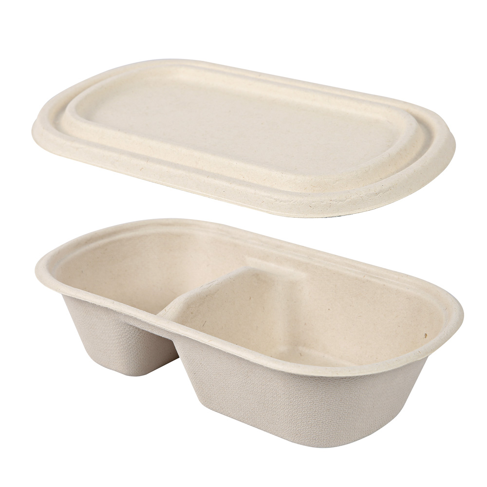 Lid for snack bowls, sugarcane suitable for splitted bowl