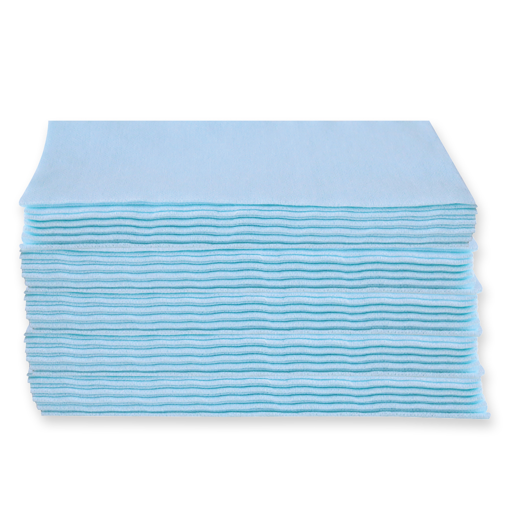 Wiping and polishing cloths Gastro, pleated made of cellulose/polyester in front view