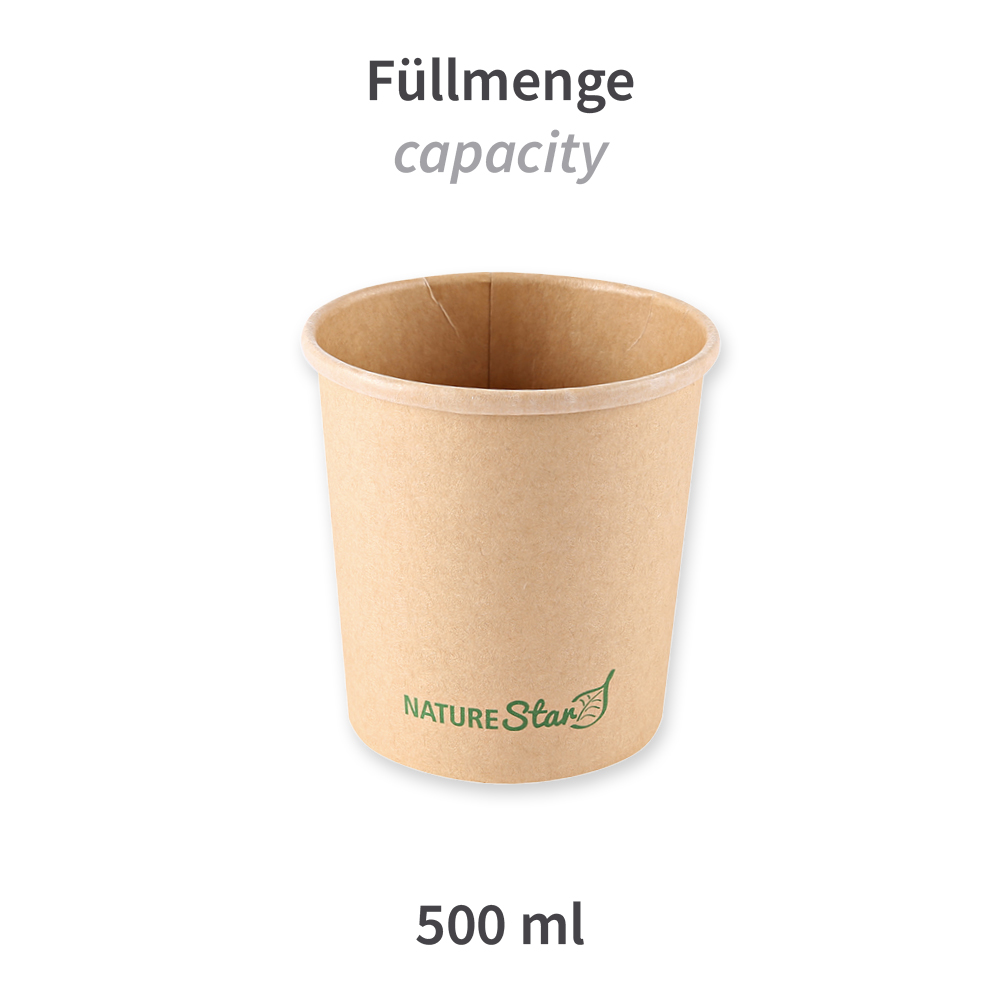 Organic soup cups Minestrone made of kraft paper/PE, FSC®-mix, capacity