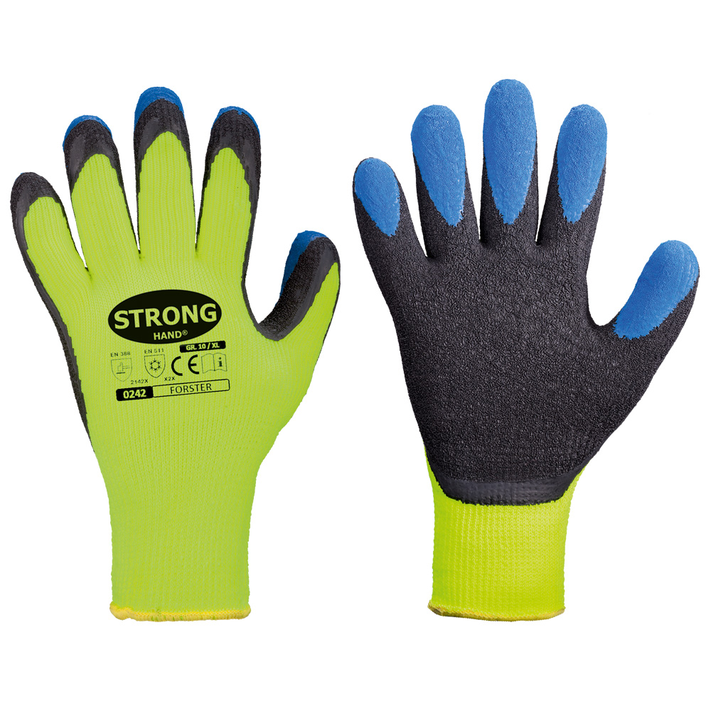 Stronghand® Forster 0242, cold protection gloves in the front and back view