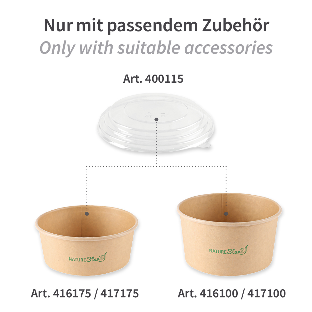 Deckel für Salatschale | rPET, Zubehör Deckel für Salatschale aus rPET, Zubehör