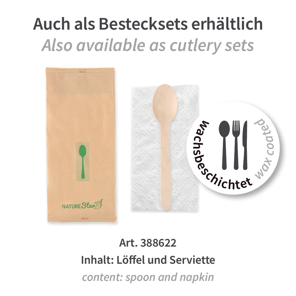 Löffel | Holz FSC® 100%, wachsbeschichtet, Besteckset Löffel aus Holz FSC® 100%, wachsbeschichtet, Besteckset