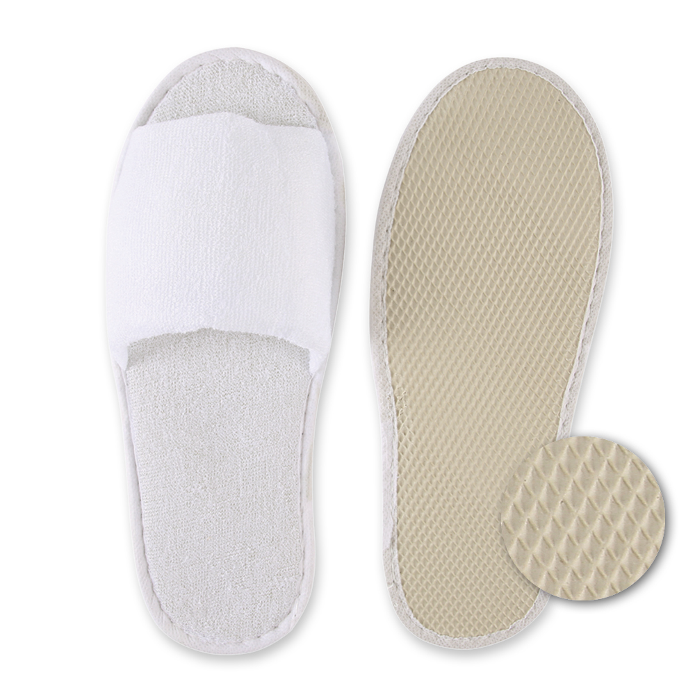 Slipper Classic, open, made from polyester with a bottom view