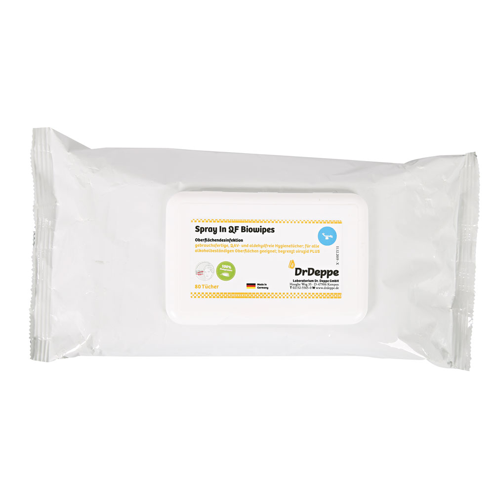 Surface disinfection wipe SprayIn QF | Cellulose, top