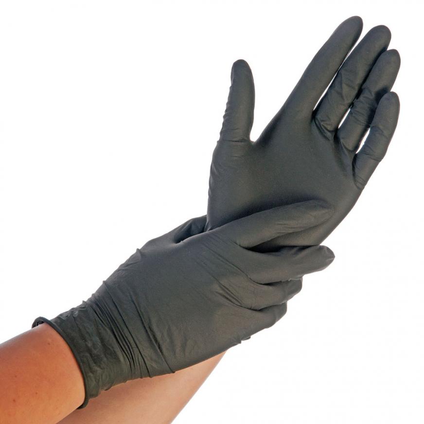 Nitrile gloves Safe Fit powder-free in black