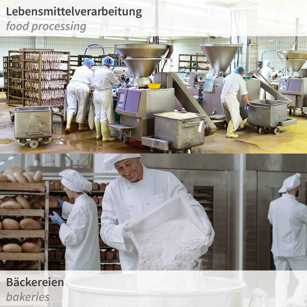 Abdeckhauben, mit Naht | PP, weiß, Einsatzbeispiele Abdeckhauben, mit Naht made of PP in weiß mit Einsatzbeispielen