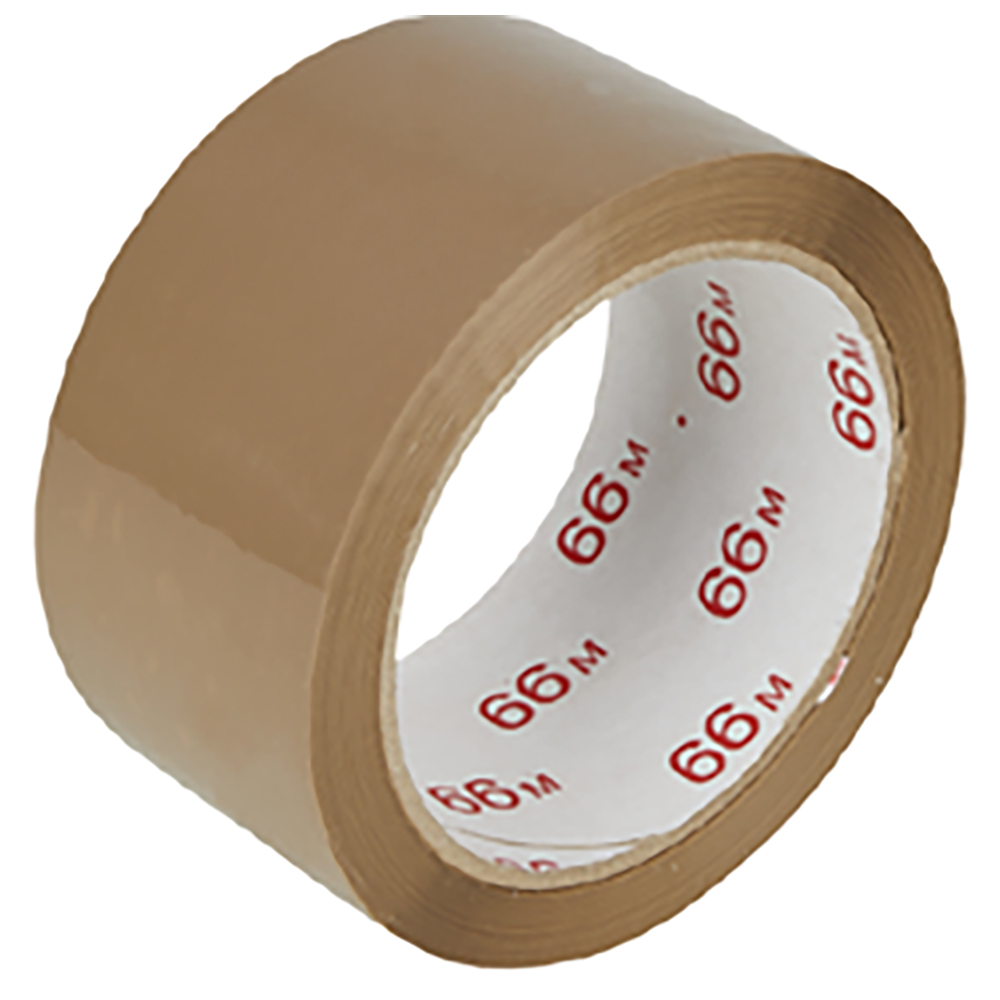 Packing tape with hot-melt adhesive made of PP in brown
