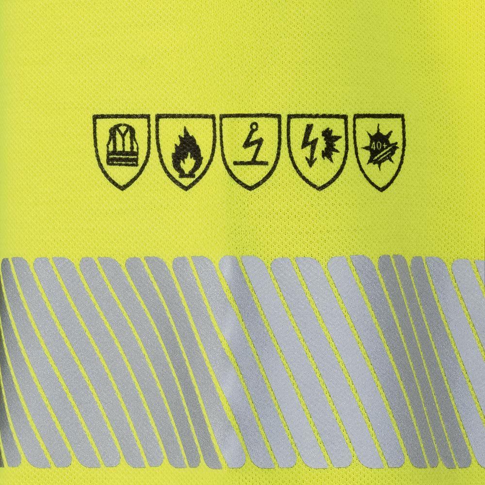 Elysee® Helbert 23408, Multinorm Warnschutz Polohemden in der Detailansicht