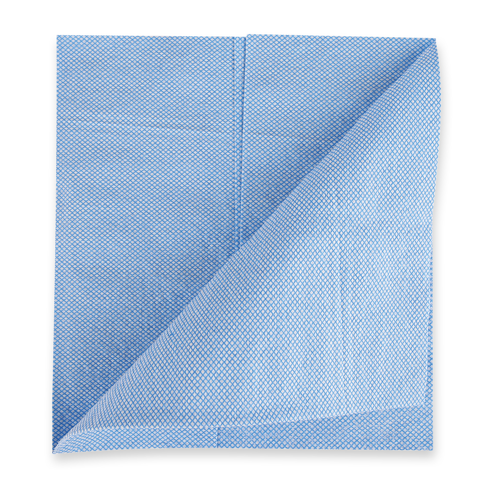 Cleaning cloths made of cellulose, pleated, unfolded
