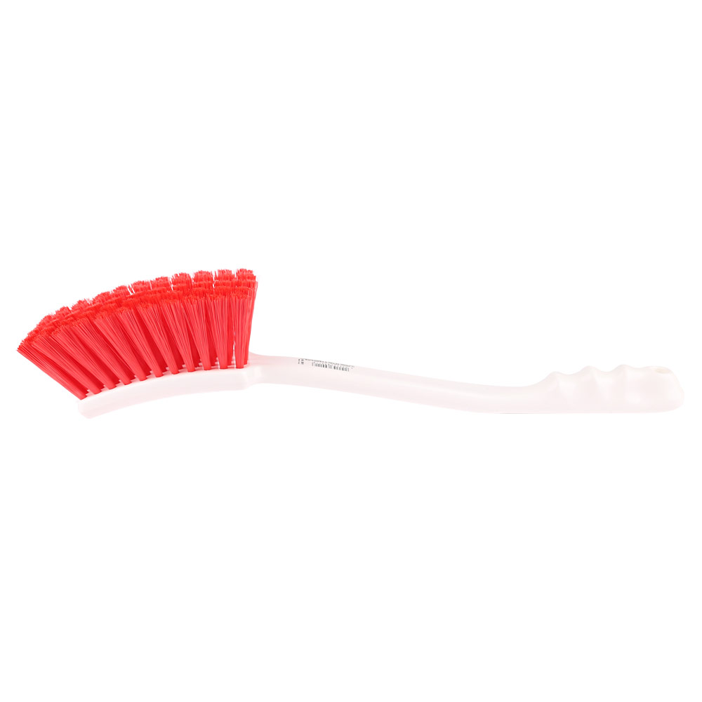 Haug Bürsten chrun brush with long handle, soft in red