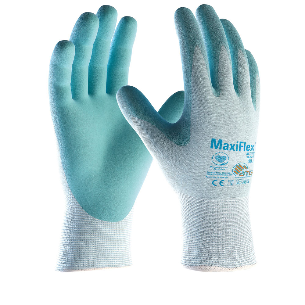 ATG® MaxiFlex® Active™ 34-824, Nylon-Strickhandschuhe in der Gesamtansicht