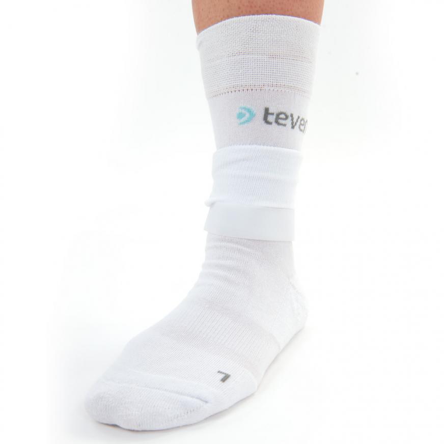 teveno® active socks in white in front view
