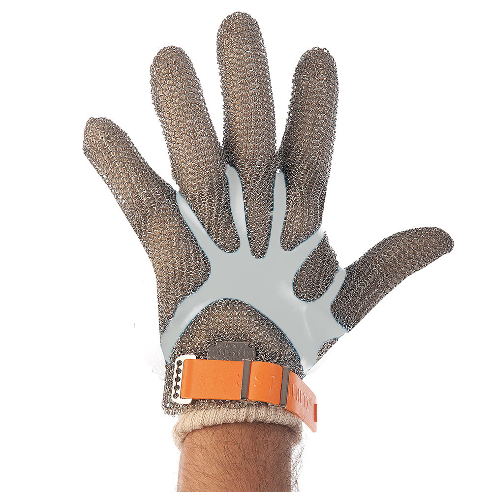 Metal mesh gloves without cuff