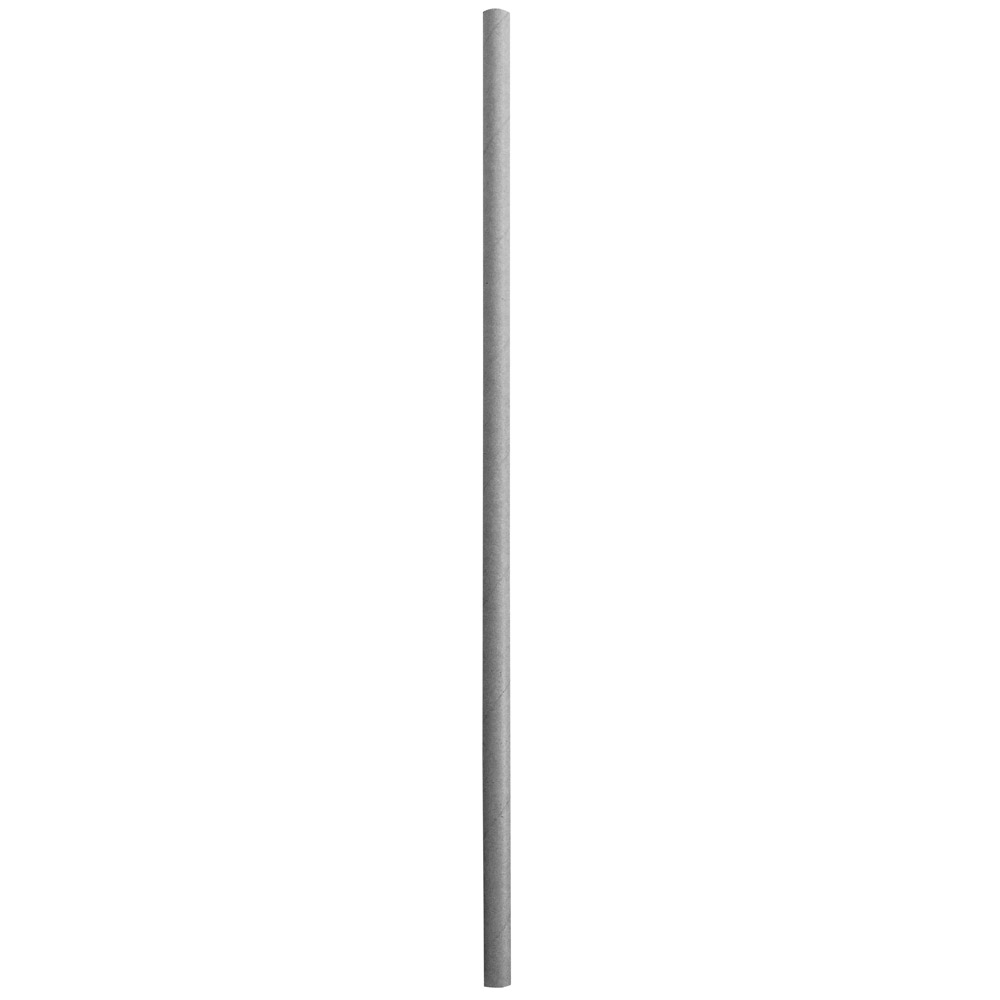 Paper drinking straws "Classic" single color FSC® certified, in gray in the front view. 