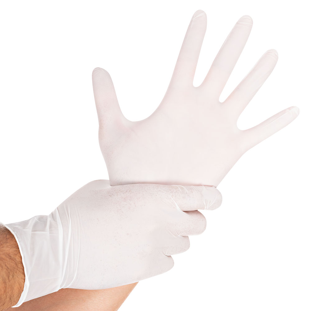 Examination gloves Safe Virus made of nitrile in white
