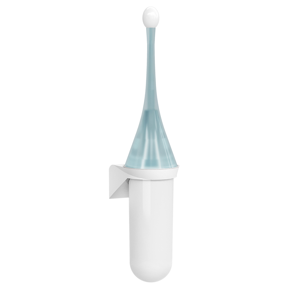 Toilet brush holder REplast made of recycled plastic, front view