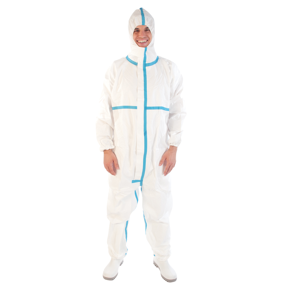 Coveralls Type 4B+5B+6B made of Microporous in white