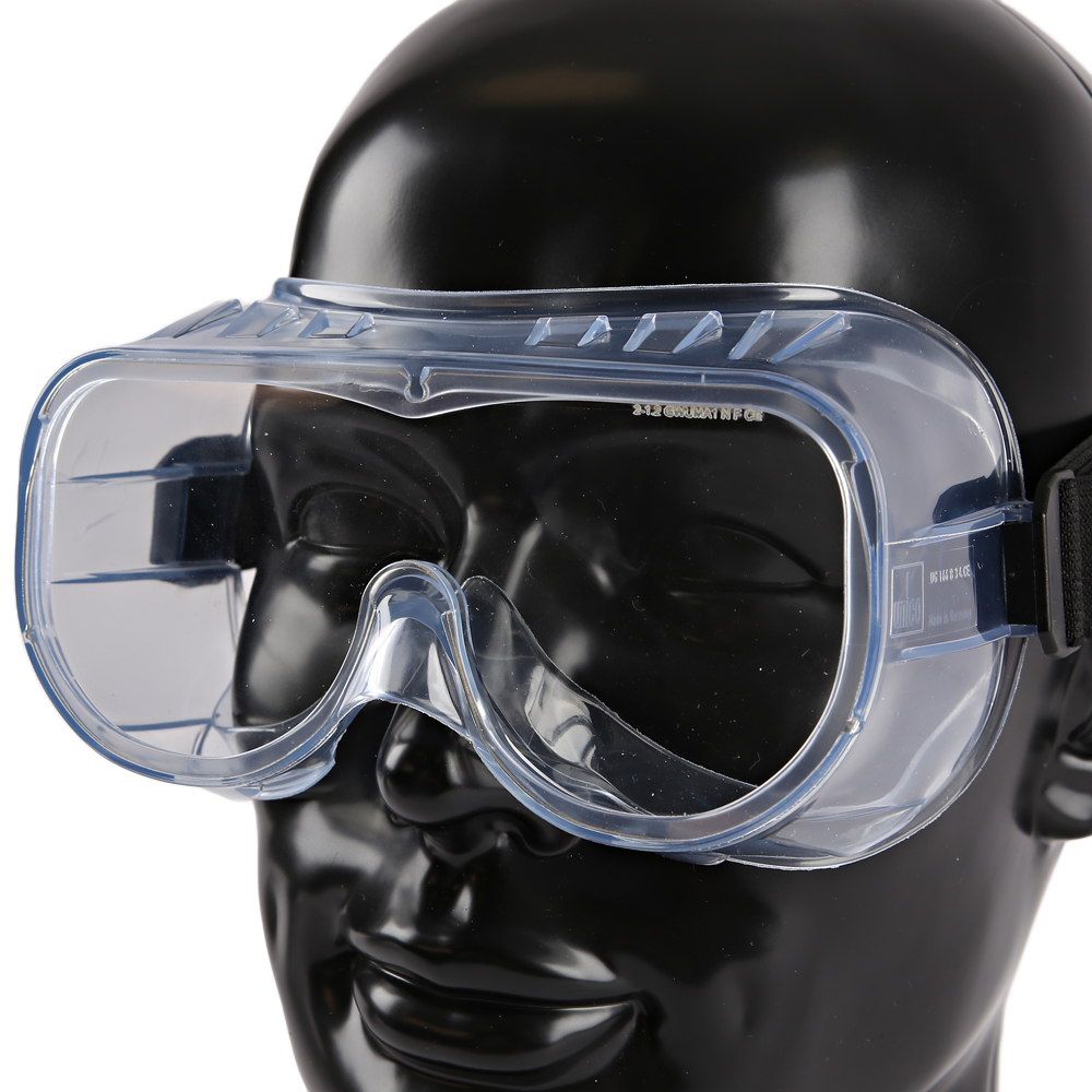 Vollschichtschutzbrille Universal, belüftet aus PVC im Zoom