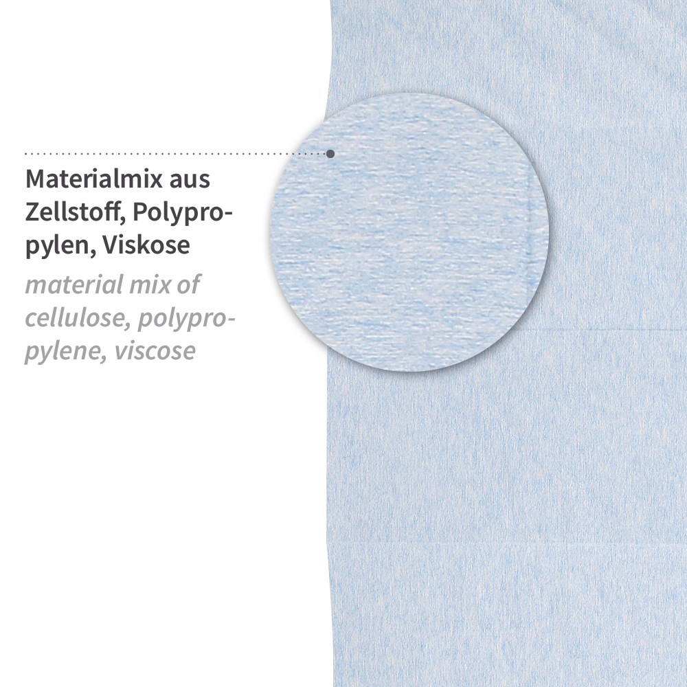 Cleaning cloths from cellulose/PP/viscose, pleated, material