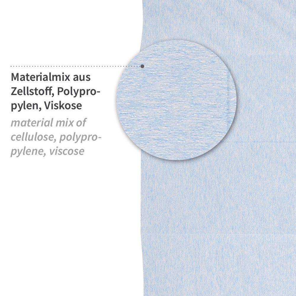 Reinigungstücher | Zellulose/PP/Viskose, gelegt, Material Reinigungstücher aus Zellulose/PP/Viskose, gelegt, Material