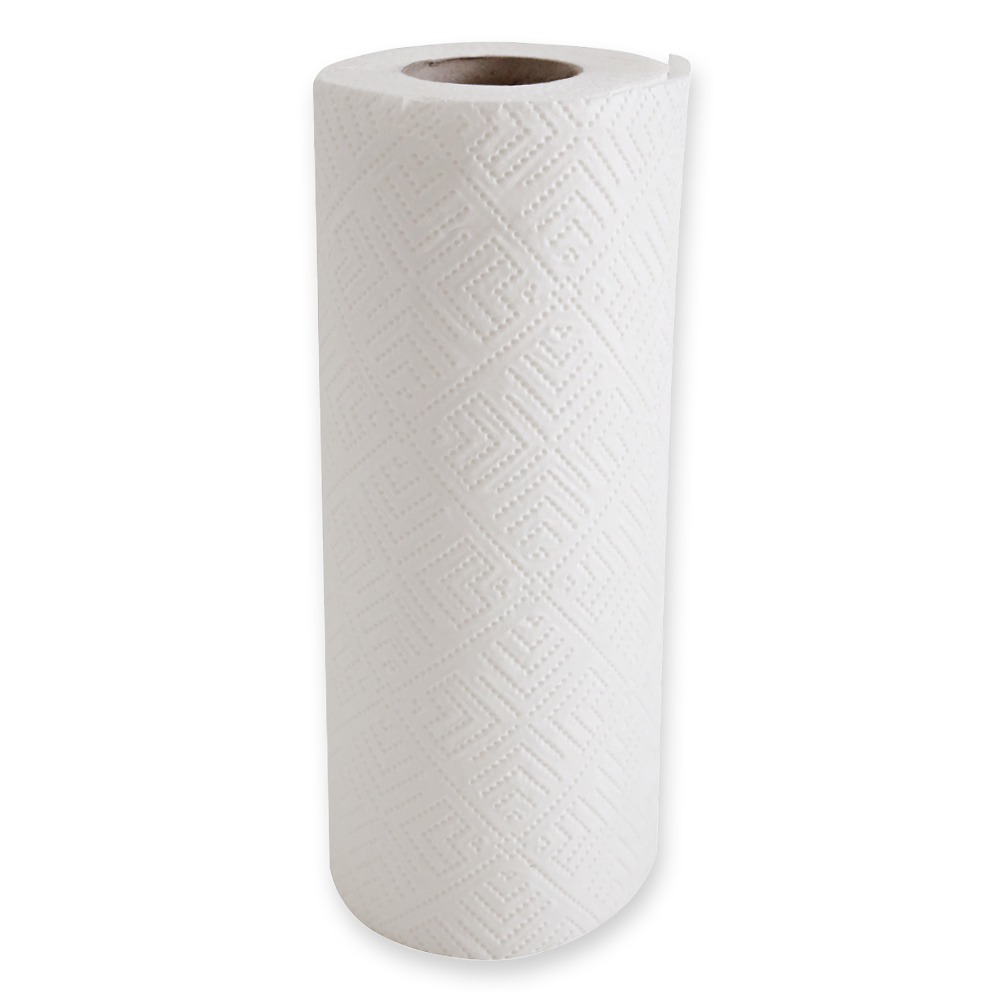 Kitchen rolls, 2-ply from cellulose from the frontside