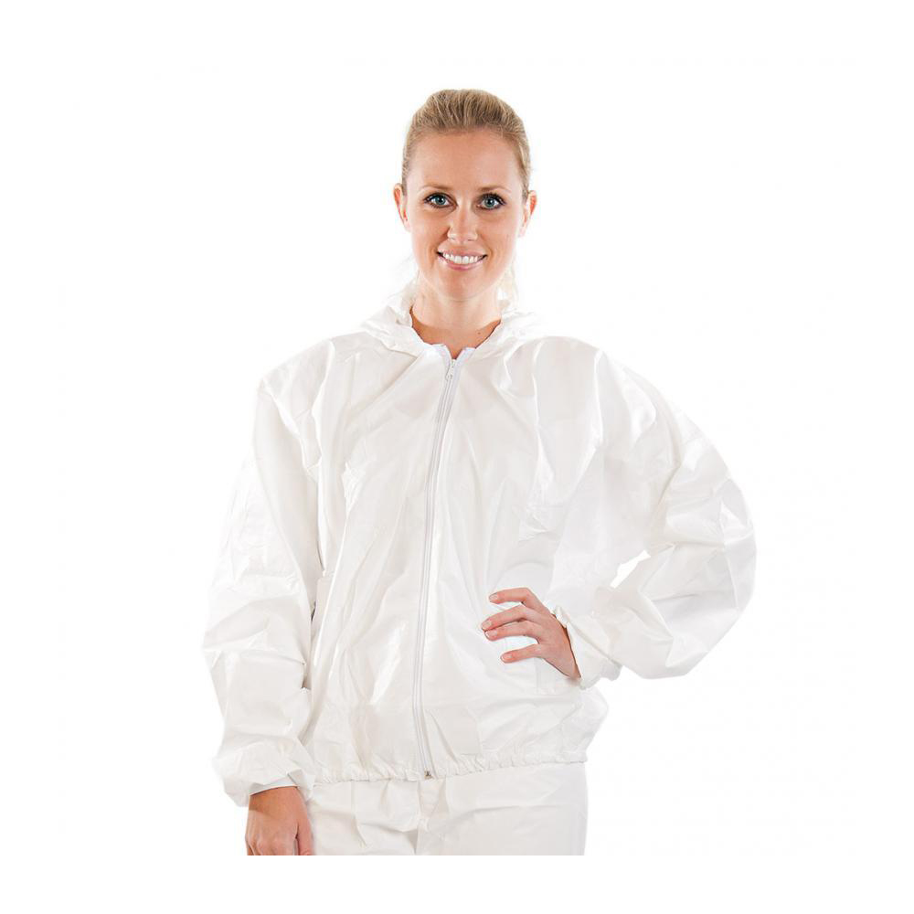 Jackets made of microporous in white