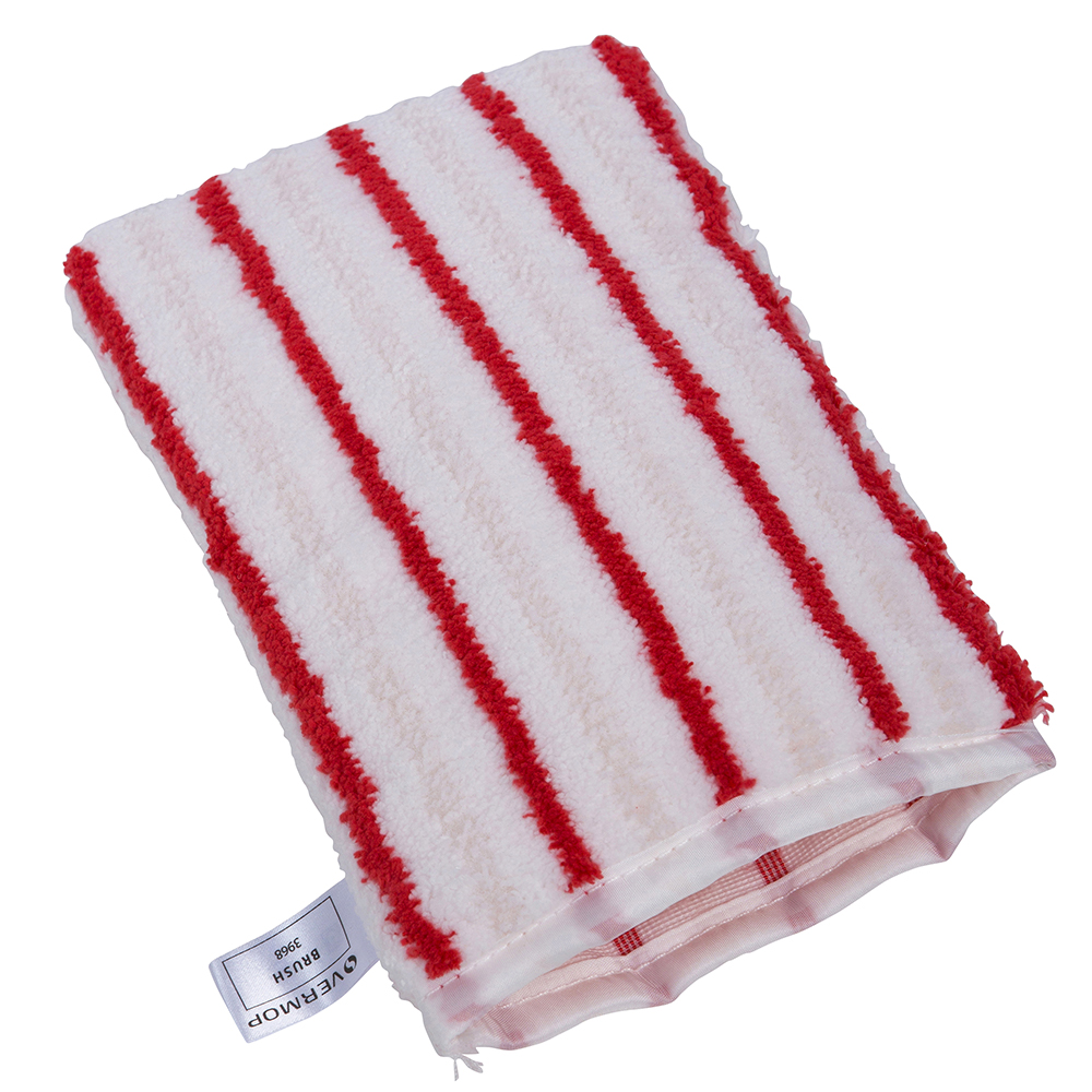 Vermop Brush glove mop in white-red