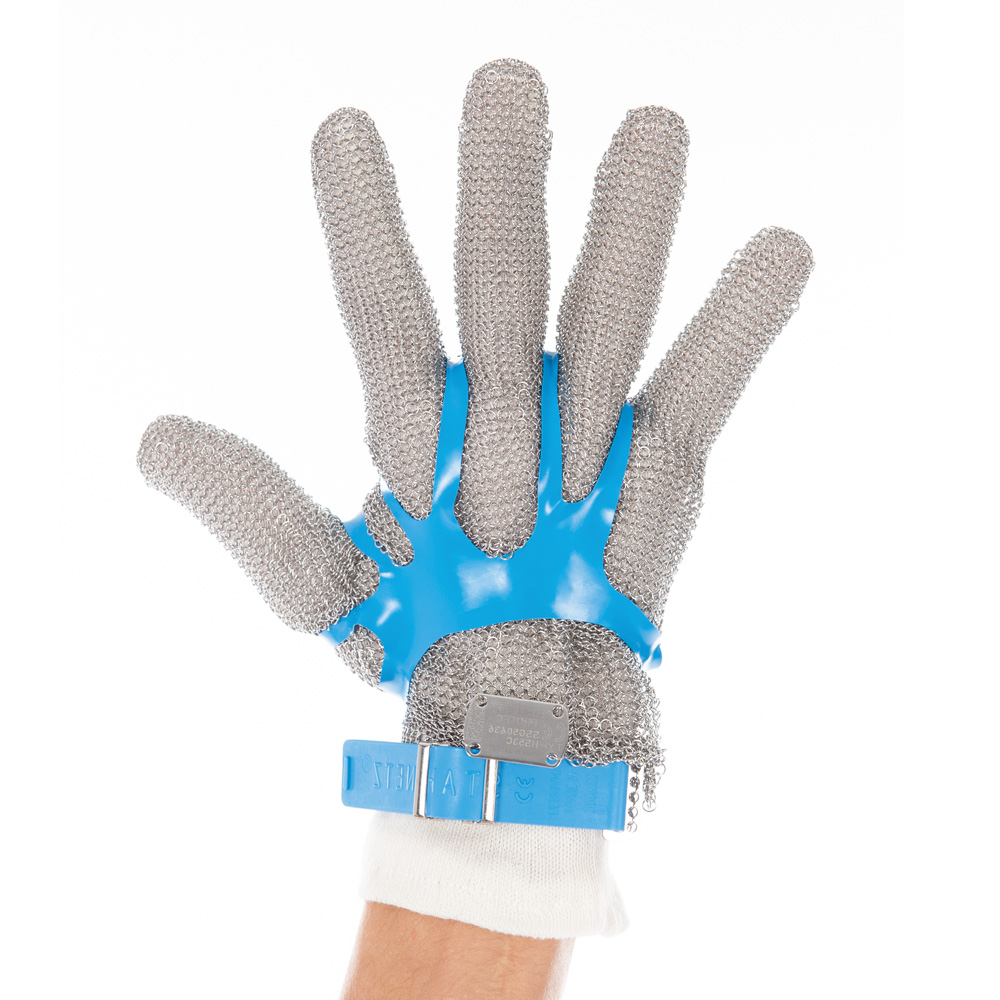Metal mesh gloves without cuff