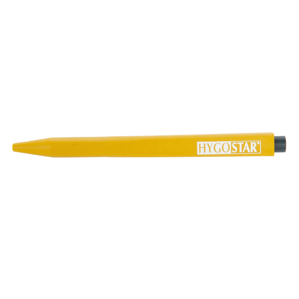 Kugelschreiber "Standard  Detect" detektierbar in gelb mit Schriftfarbe schwarz von der Vorderseite