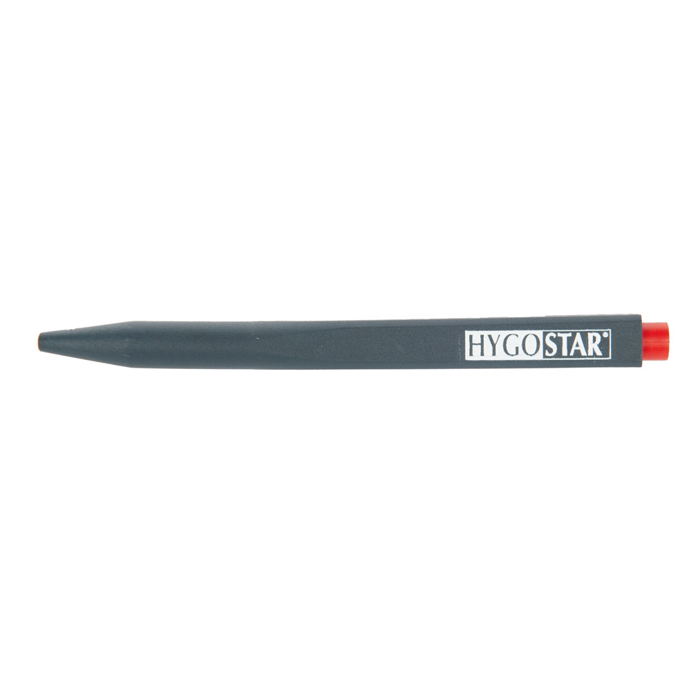 Kugelschreiber "Standard  Detect" detektierbar in schwarz mit Schriftfarbe rot von der Vorderseite