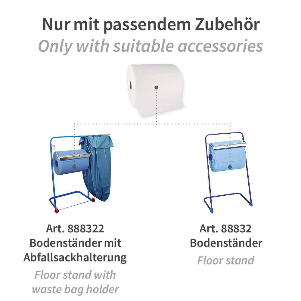 Reinigungstücher aus Spunlace, auf Rolle, Zubehör