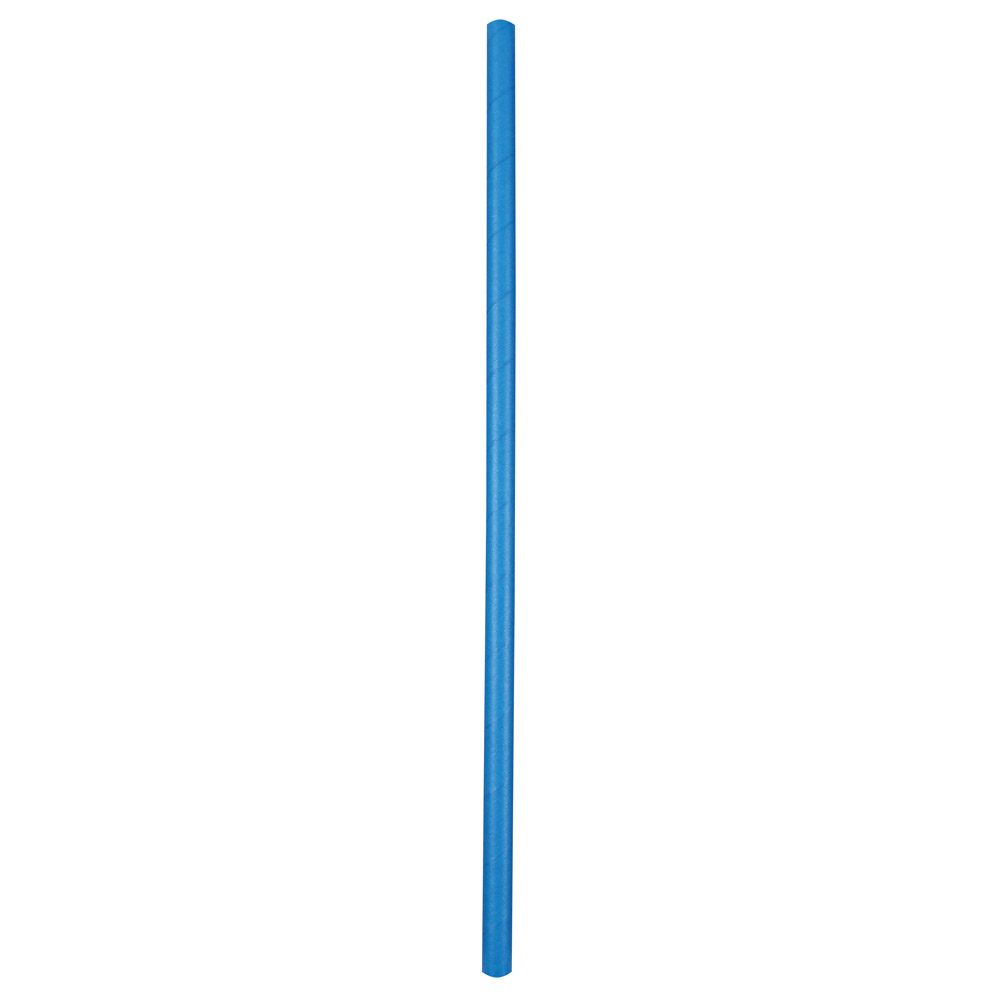 Paper drinking straw "Jumbo" unicolored FSC®-certified in blue