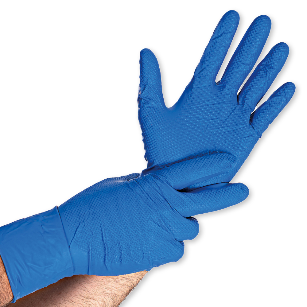 Nitrile gloves Power Grip Long powder-free in blue