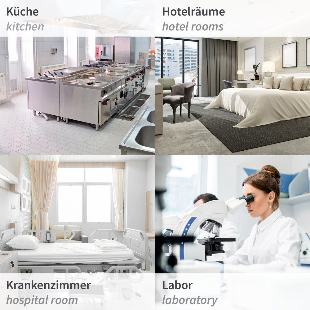 Mehrzwecktücher Tetra Light | Viskose/PP/PES, Einsatzbereich Mehrzwecktücher Tetra Light aus Viskose/PP/PES, Einsatzbereich