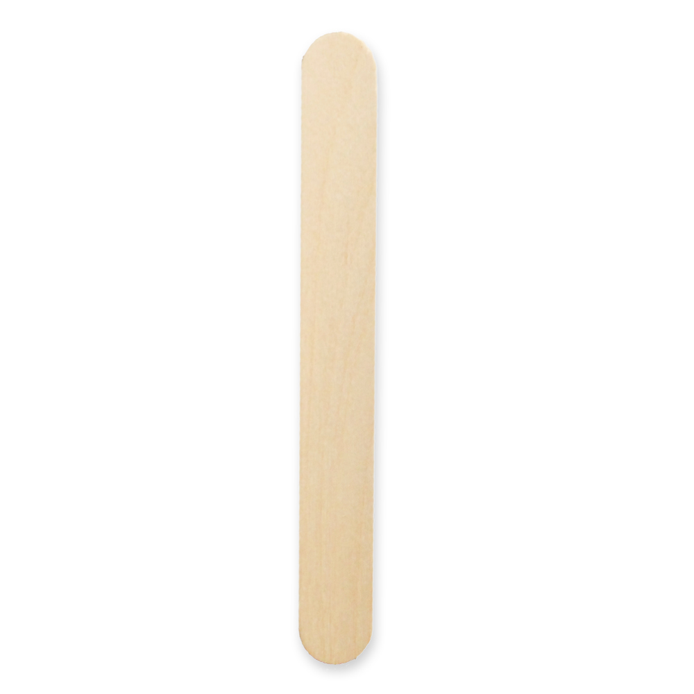 Mouth spatula in a dispenser made of Birch wood