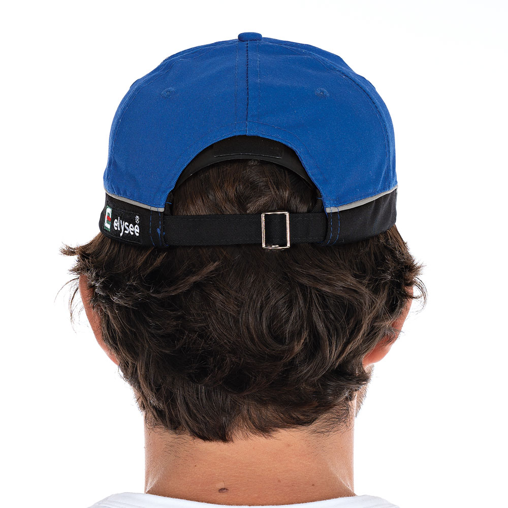 Bump cap "Greg", cotton/polyester in the back view, royal blue