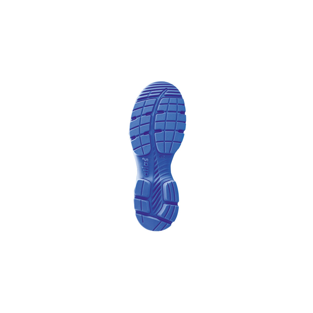 ATLAS® SL 465 XP blue, 22400, Sicherheitssandalen S1P SRC ESD, Sohlenansicht ATLAS® SL 465 XP blue, 22400, Sicherheitssandalen S1P SRC ESD in der Sohlenansicht