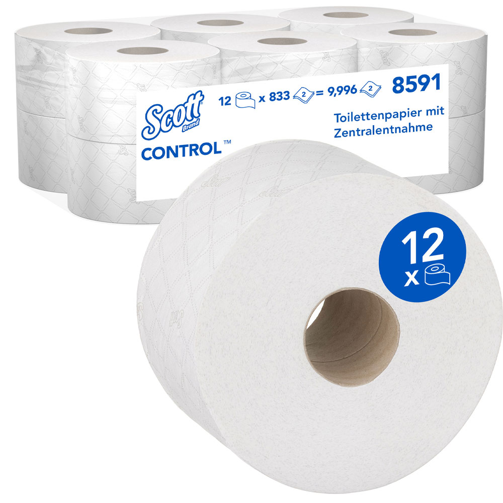 Scott® Control™ Toilettenpapier mit Zentralentnahme, Jumbo, 2-lagig, FSC®-Recycled mit Produktvorschau
