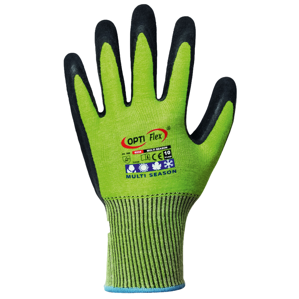 Opti Flex® Multi Season 0235 fine knit gloves from the front side