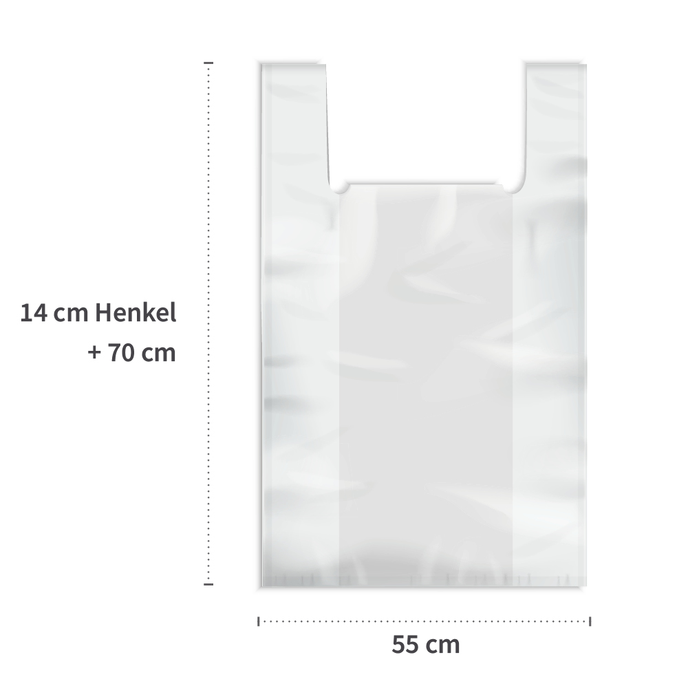 Biodegradable garbage bags with handle, 30 l made of corn starch on roll with measure