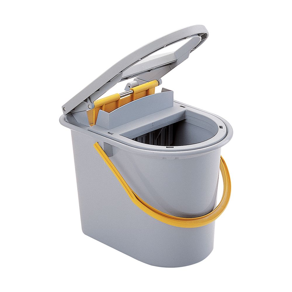 Vermop Wringboy, mop bucket in grey-yellow