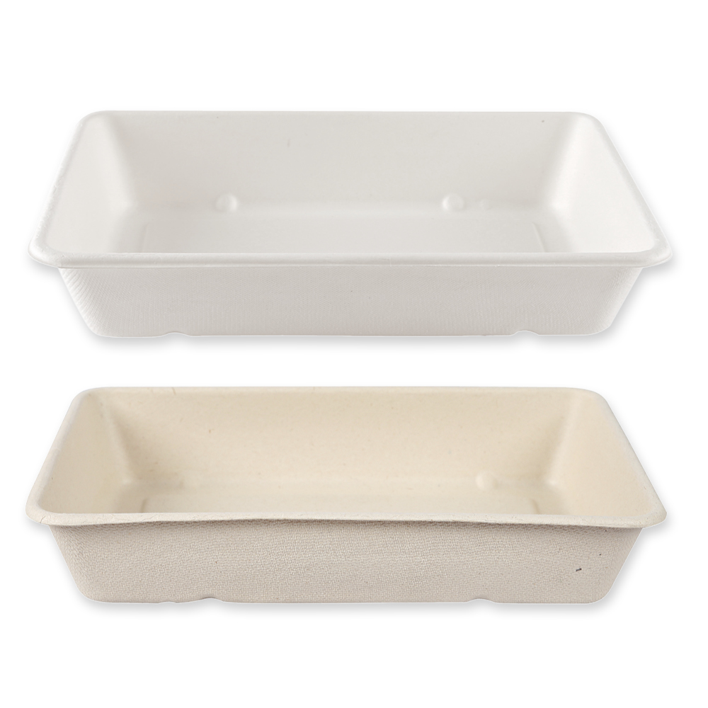 Organic trays Classico, rectangular made of bagasse, preview image