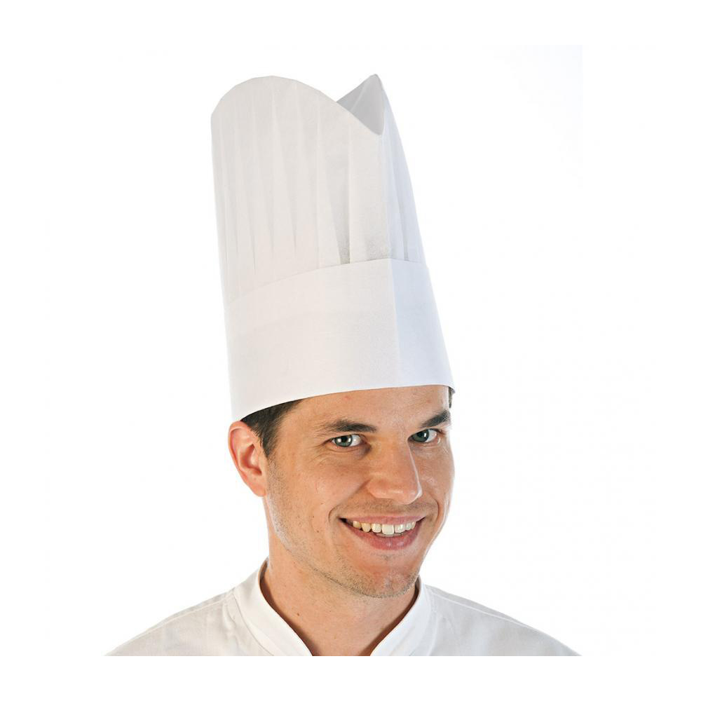 Chef's hats Excellent made of viscose, white