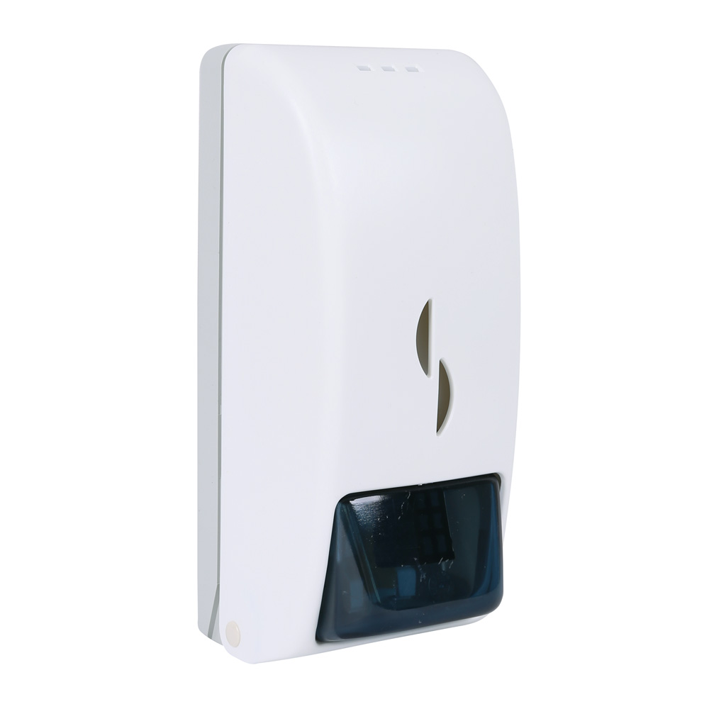 Soap dispenser Simply Eco made of plastic for can filling with 750ml in the oblique view