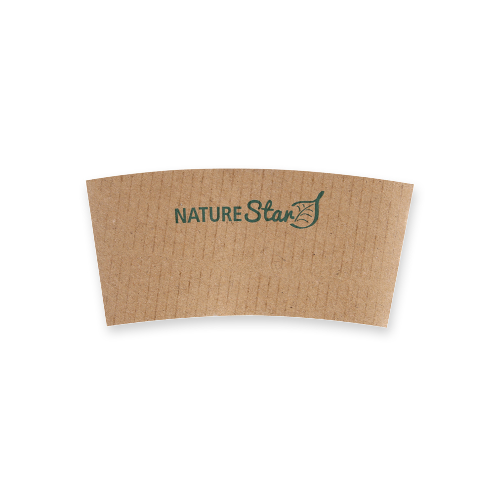 Cup sleeve made of cardboard for 200ml cups