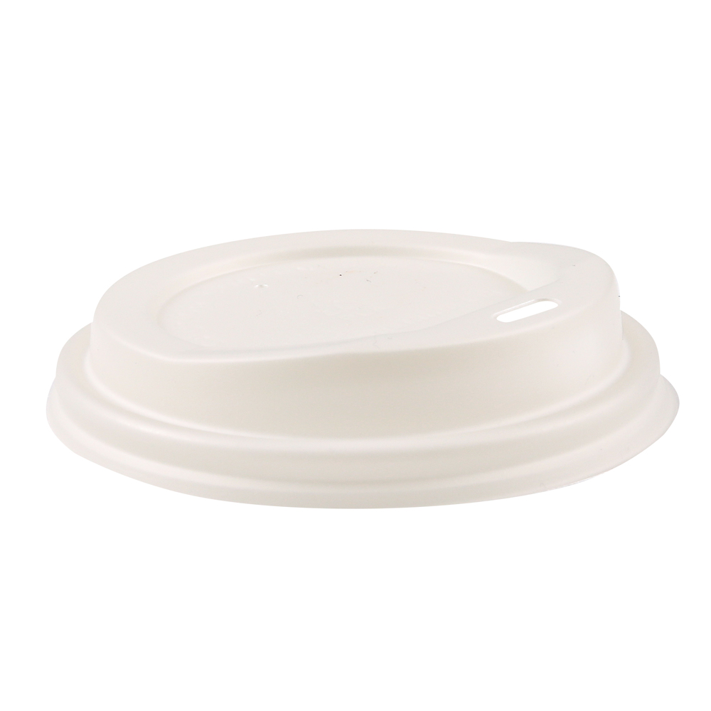 Organic lid with drinking opening made of CPLA